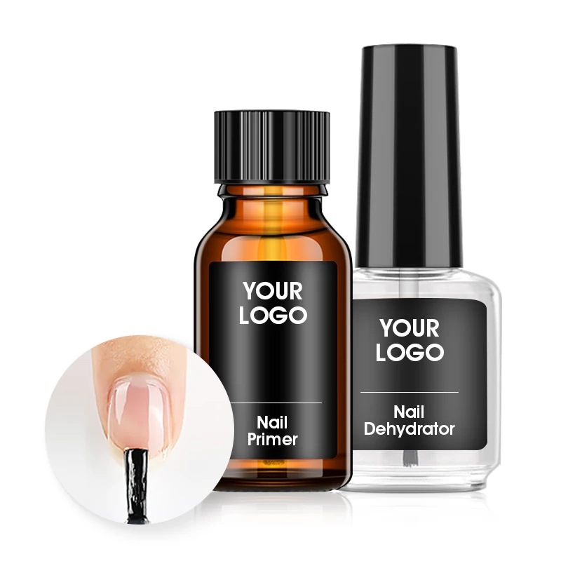 ROSALIND professional custom logo uv nail gel prep dehydrate acid free dehydrator & natural bond primer for acrylics nails art