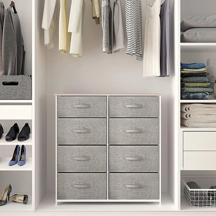 8 Drawer Fabric Storage Drawer Cabinet Multifunction Display Racks Storage Holders