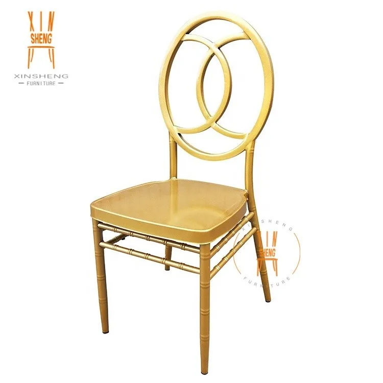 Hotel Stacking Gold Wedding Phoenix Chairs For Sale