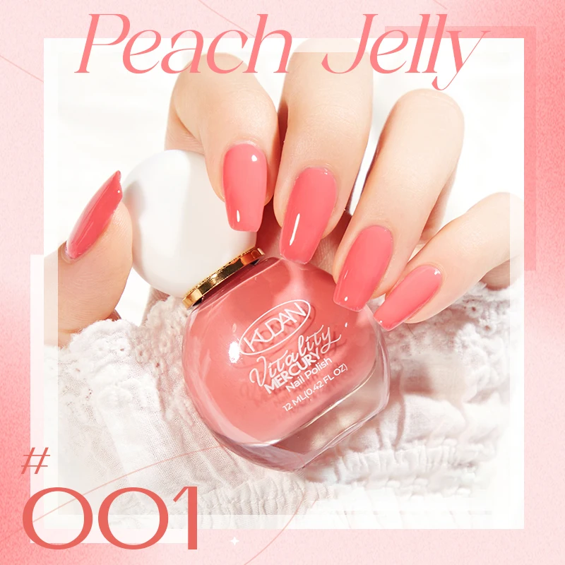 KUDAN Organic Vegan 10ml Water Based Nail Polish for Women Beauty Products with Organic Nail Paint vendeeni gel polish
