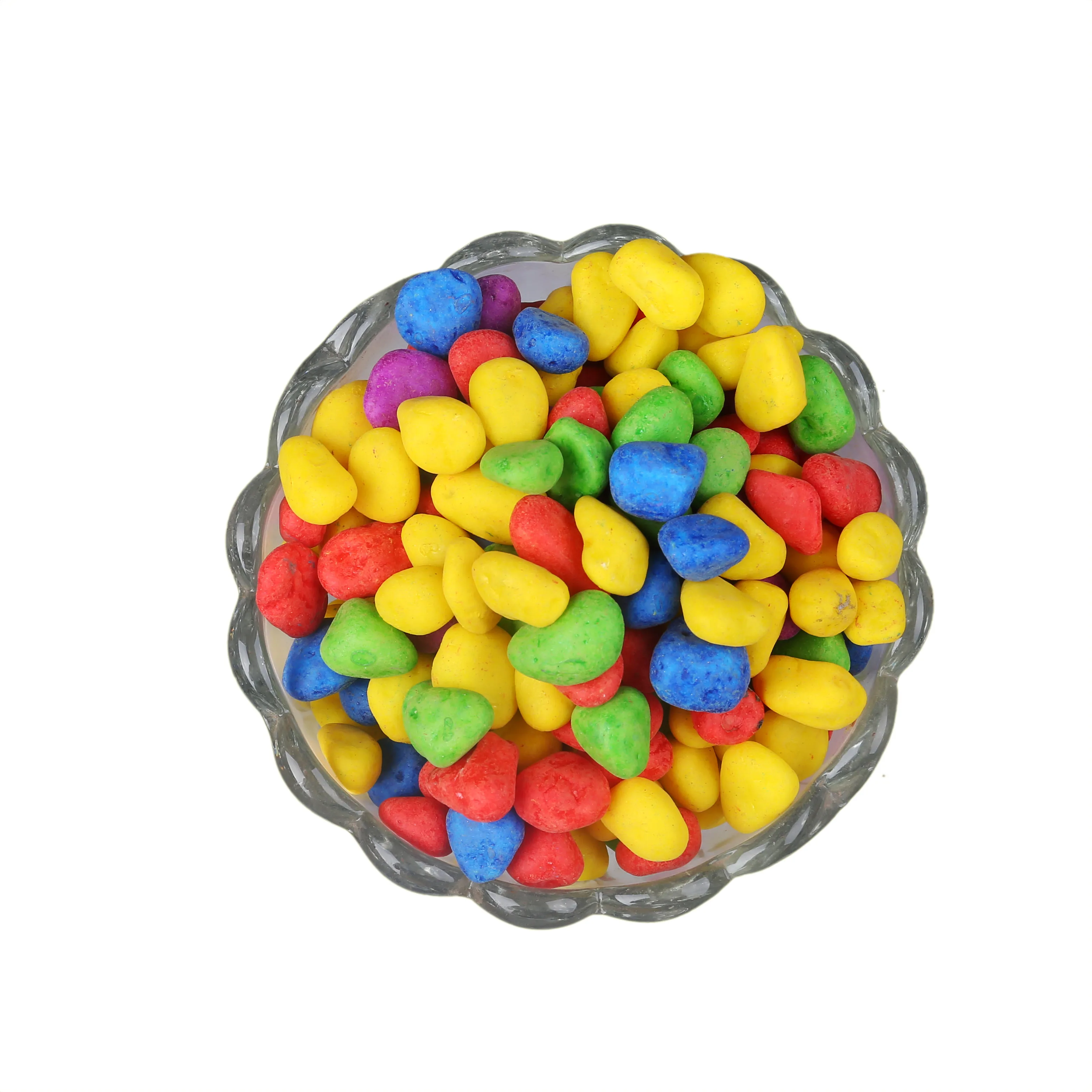 
100% Natural River Stone Mixed Color and Polished Pebbles Mix Color Pebbles 