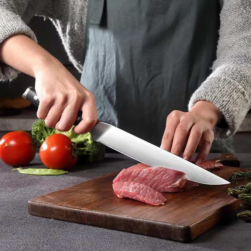 PAUDIN 8 Inch German Steel H1.4116  Razor Sharp With G10 Handle Kitchen Chefs Meat Vegetable Slicing Knife knives Carving Knife