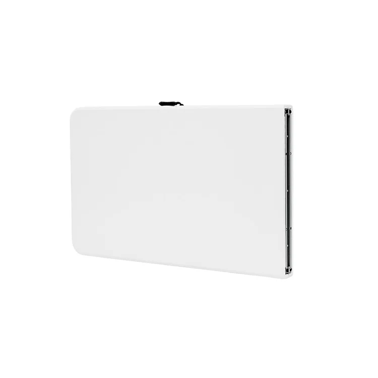 Modern cheap PVC rectangular white folding table wedding plastic folding banquet tables