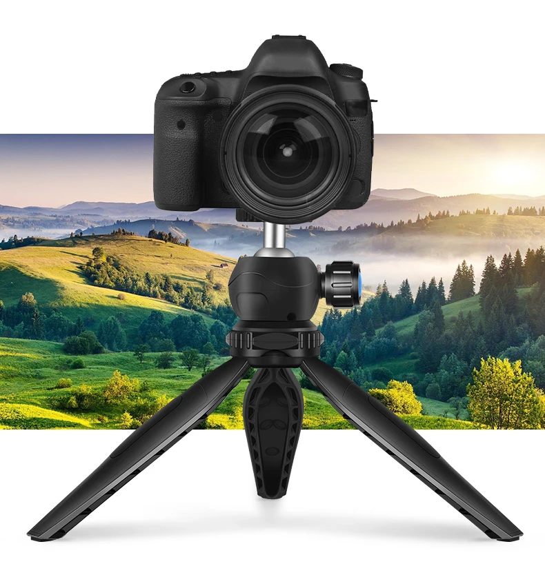 Hot Selling Lightweight Portable Travel Phone Stand Tripod Desktop Tripod For Video Camera And Phone