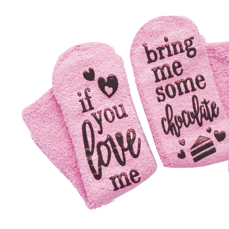 Interesting China Products Winter Women Pink Terry Cupcake Socks Cozy Sleep Floor Socks