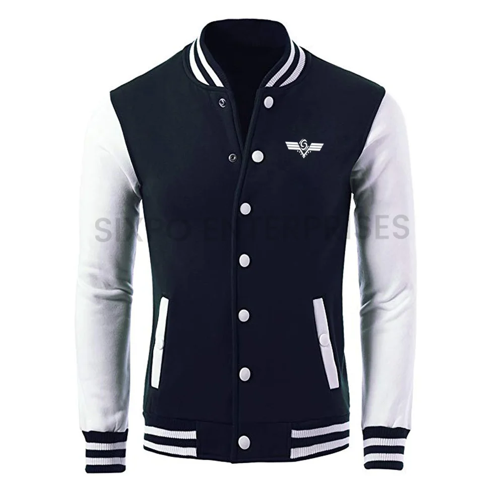 Super Quality Varsity With Custom Logo Cotton Polyester Men Varsity Jacket Hot Selling Varsity Jacket For Men