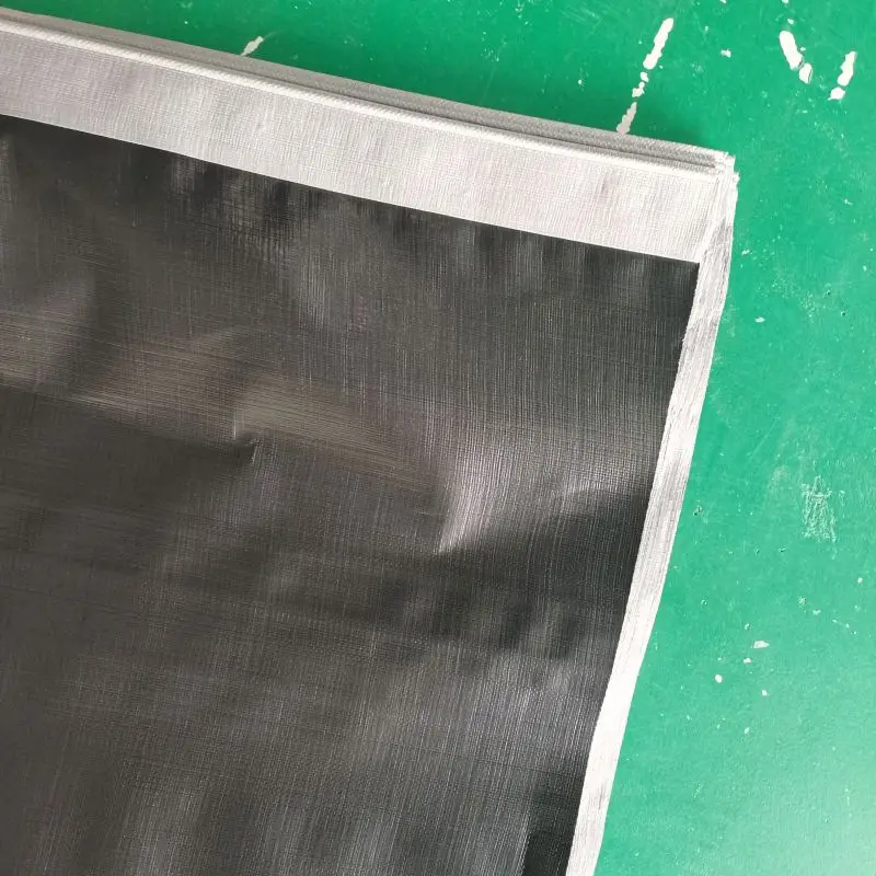 Hot Sale Waterproof Fabric Recycled Black Silver Pe Tarpaulin For Making Plastic Bag Moving Bag