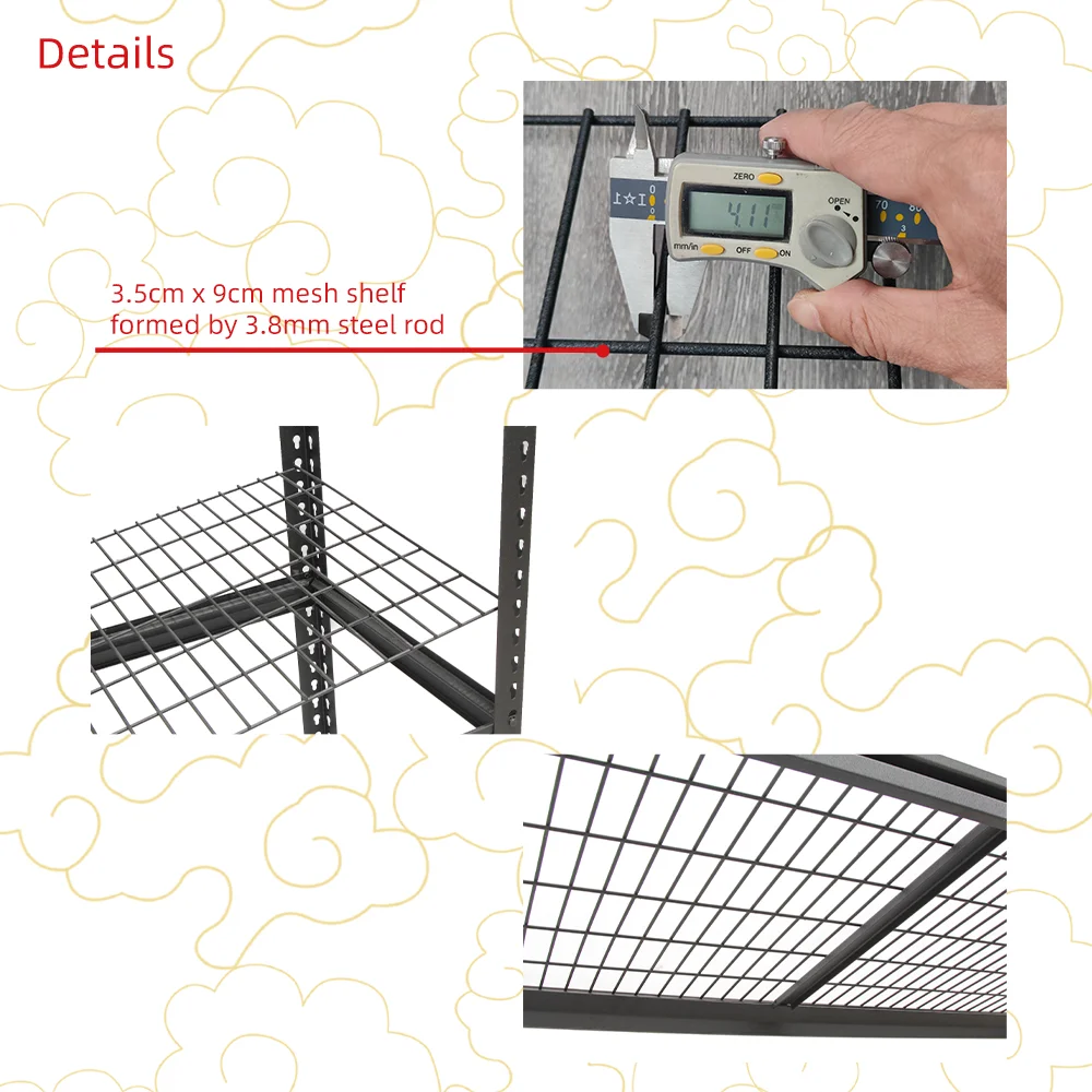 4 tier boltless shelving garage storage shelves units metal wire shelving unit heavy duty