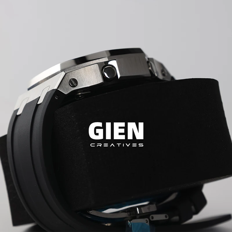 Роскошный Черный рыцарь 2021 корпус для часов Giencreatives 316LSteel ремешки Casio GA2100 4-го поколения IP черные модифицированные запасные