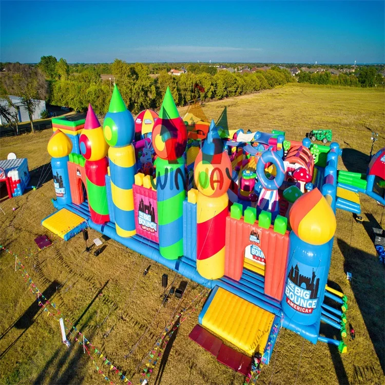 Customized Commercial Inflatable Park Adult And Children outdoor Inflatable Amusement Park Inflatable Theme Park
