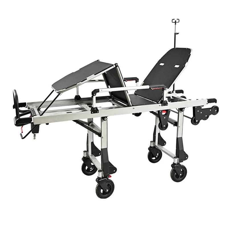 Portable Medical Emergency Stretcher Rescue Bed Manual Soft Metal Design Hospital Furniture  Chair