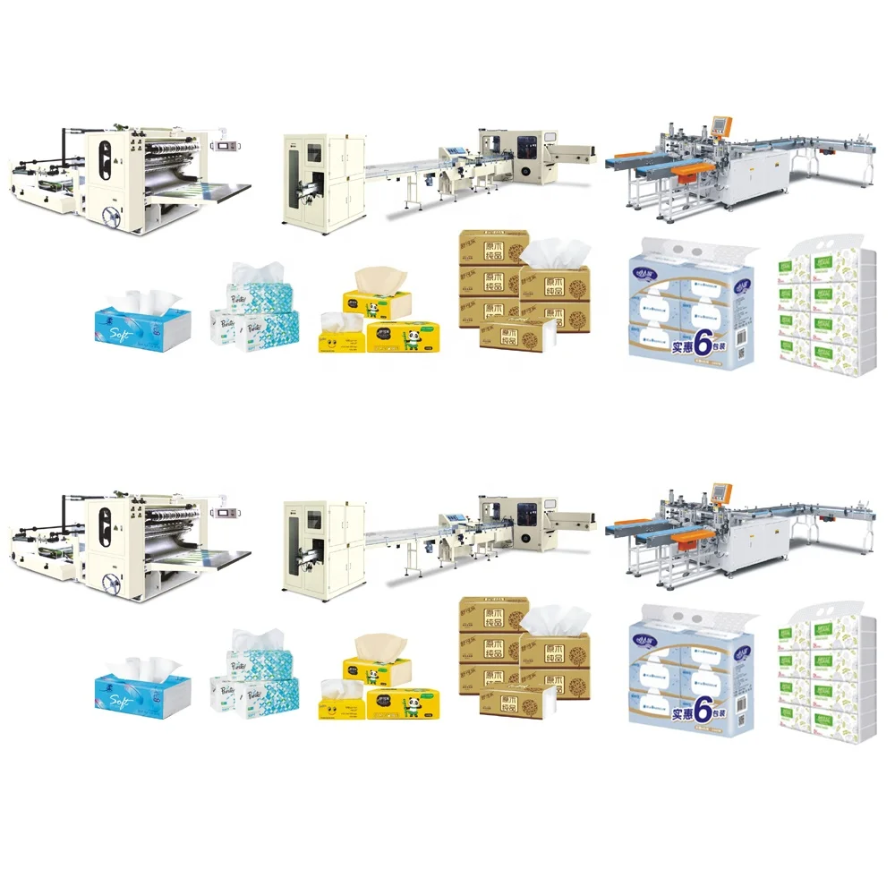 Soft Facial Tissue Paper Production Machine Line Factory