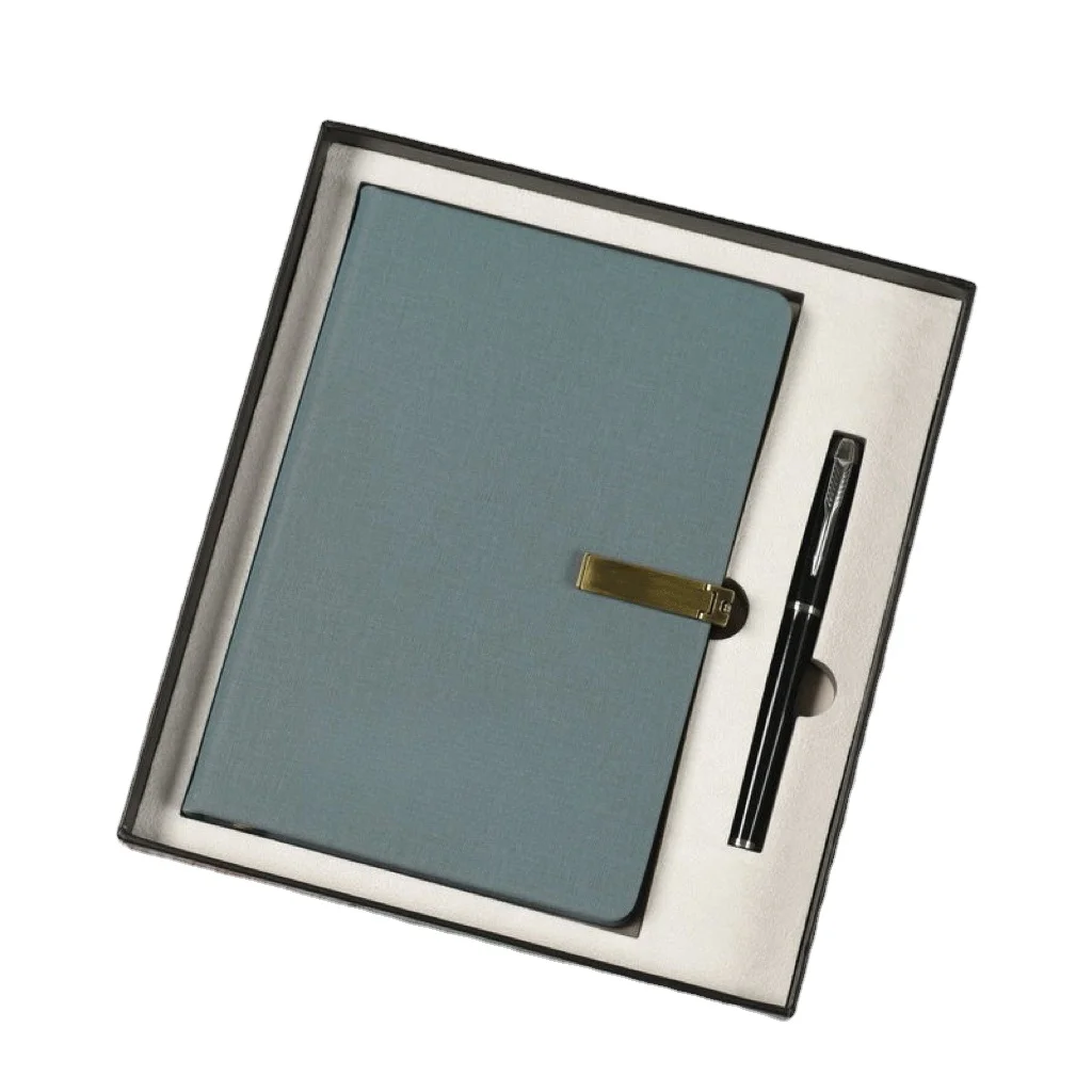 2025 High Quality Custom Diary Notebook Gift Set Luxury Pu Leather Gift Set Notebook And Pen Notebook Gift Set With High Quality