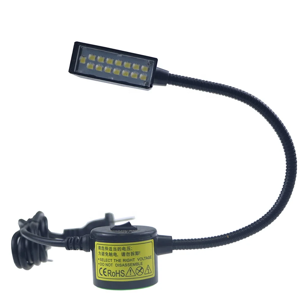 Sewing machine accessories Flexible gooseneck led lamp with magnet for industrial sewing machine