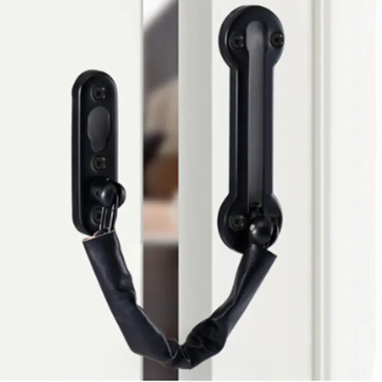 Extra-Thick Door Chain Lock Zinc Alloy Security Door Chain Guard Hotel Interior Door Latch Lock
