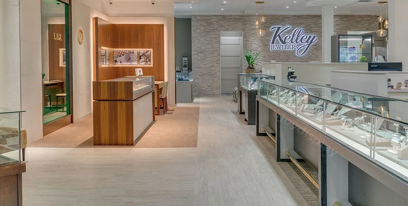 Fashion custom  jewelry shop interior design ideas jewellery shops 3D rendering