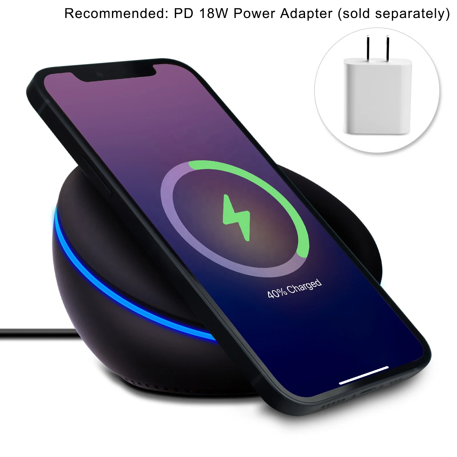 
Itian Factory Patent Design OEM Available Q8 Magnetic Wireless Charger Holder for iphone 12 series 