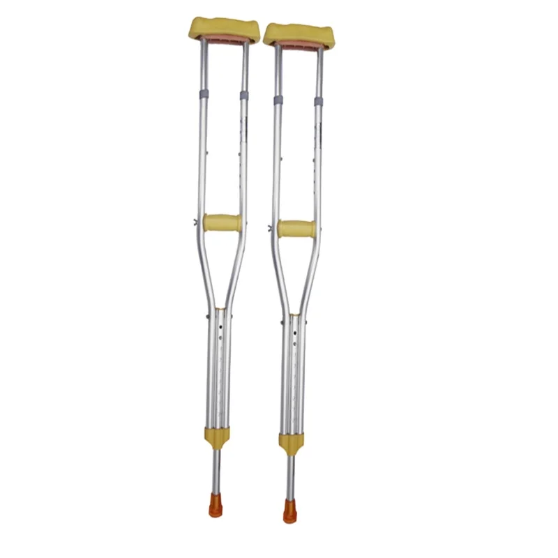 Adjustable Portable Underarm Crutches Patient Rehabilitation Axillary Walking Cane for Disabled