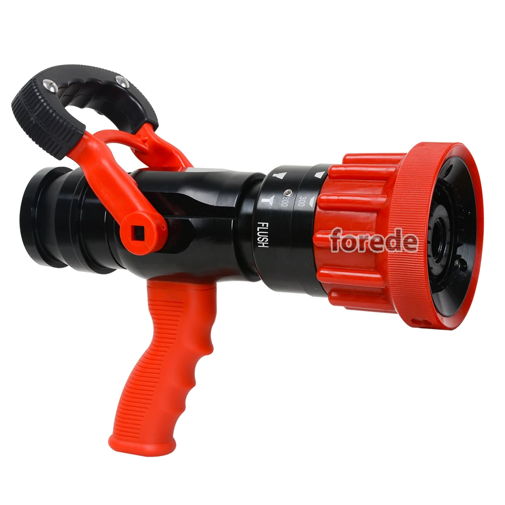 forede 800LPM  2 inch Defense Fire Water Hose Nozzle Double Water For Firefighter
