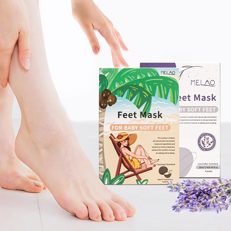 Private Label Feet Mask Socks Dead Skin Remove Exfoliating Moisturizing Peeling Foot Mask For Dry Skin