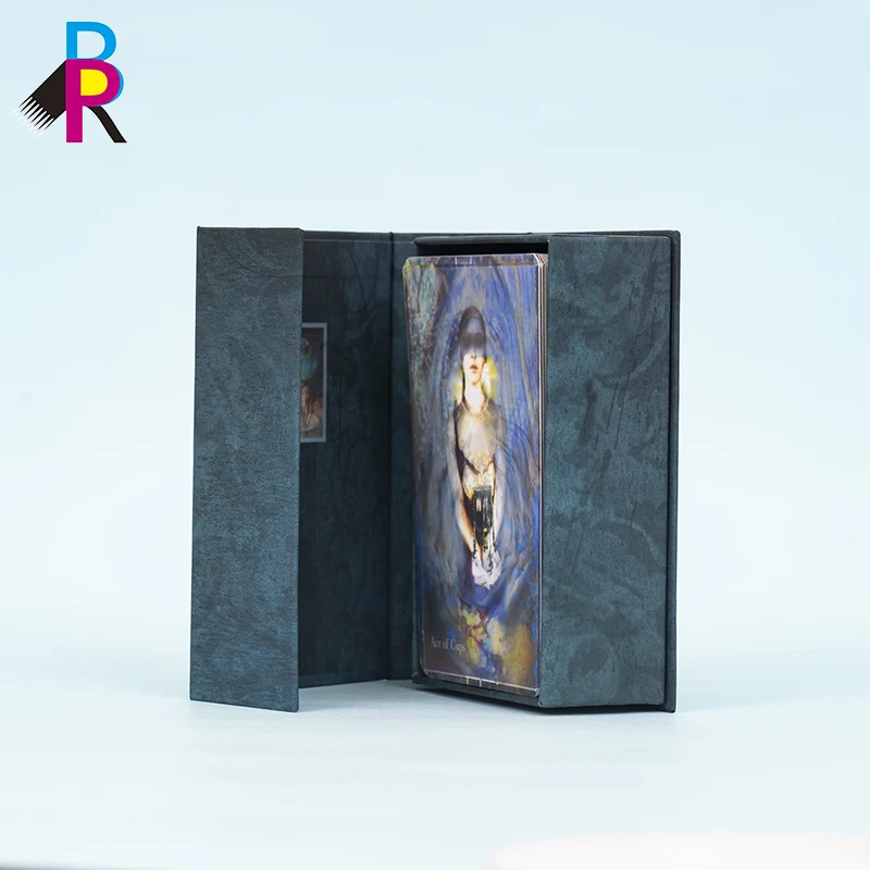 Custom Full Colors Printing Card Manufacture Holographic Cartas de Tarot Classic 78 Tarot Cards Decks With Magnetic Box