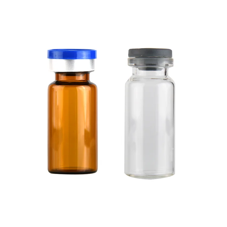 Hot sale Pharmaceutical 2ml 5ml 10ml 15ml 20ml clear amber  glass  vials injection bottles
