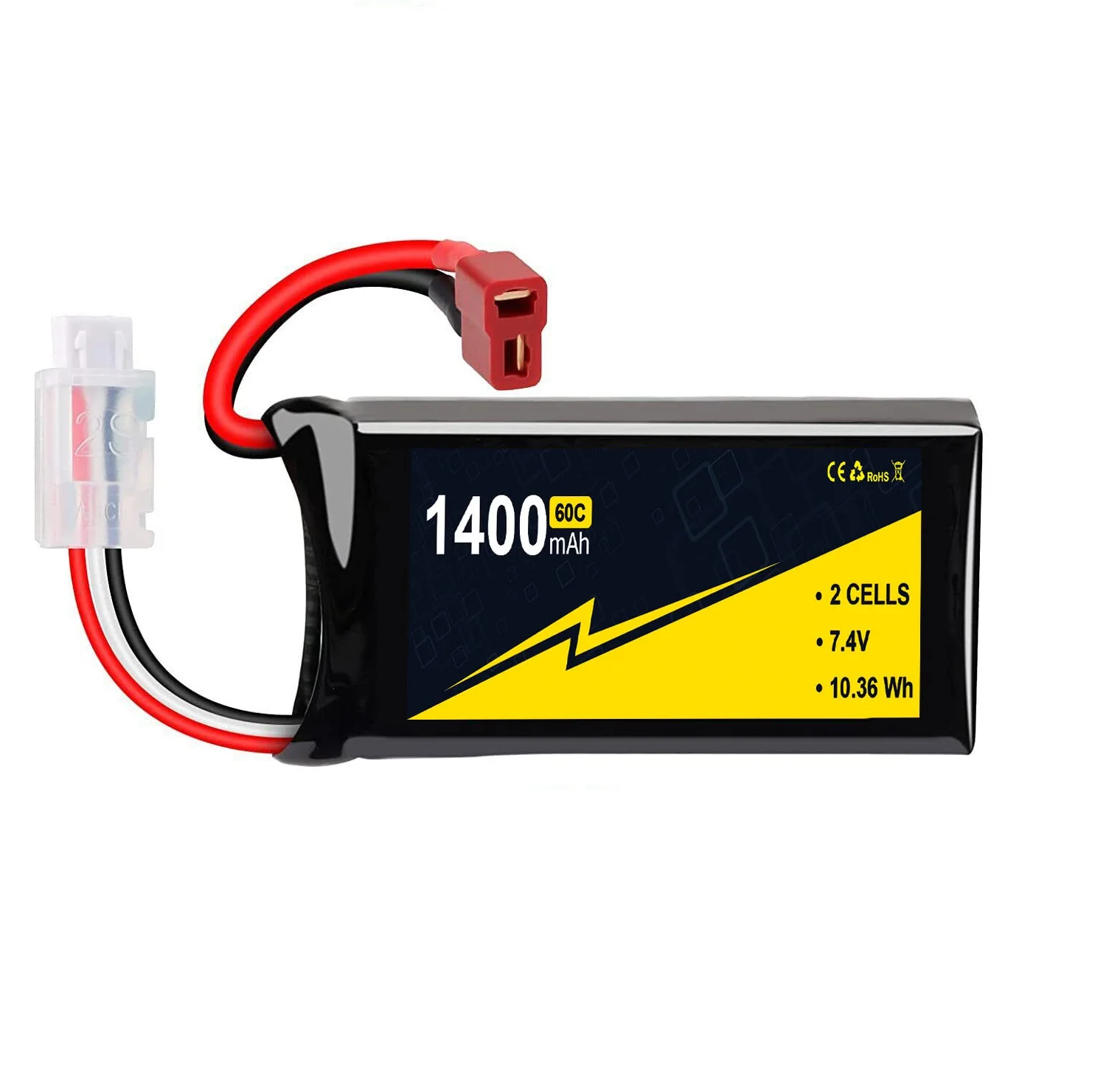 RC автомобили Lipo Аккумулятор 7,4 V 2S 1400mAh 30C перезаряжаемый