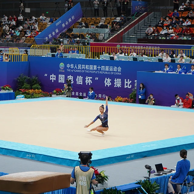 Gaofei спортивная гимнастика вольные упражнения 14x14 м для бесплатных соревнований по гимнастике и тренировок