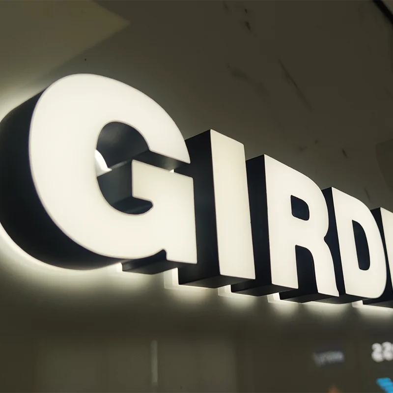 Outdoor Sign Wall Letters Backlit Logo Led Frontlit 3D Led Sign Channel Letter Fruit Shop Epoxy Resin Arabic Letters Sign