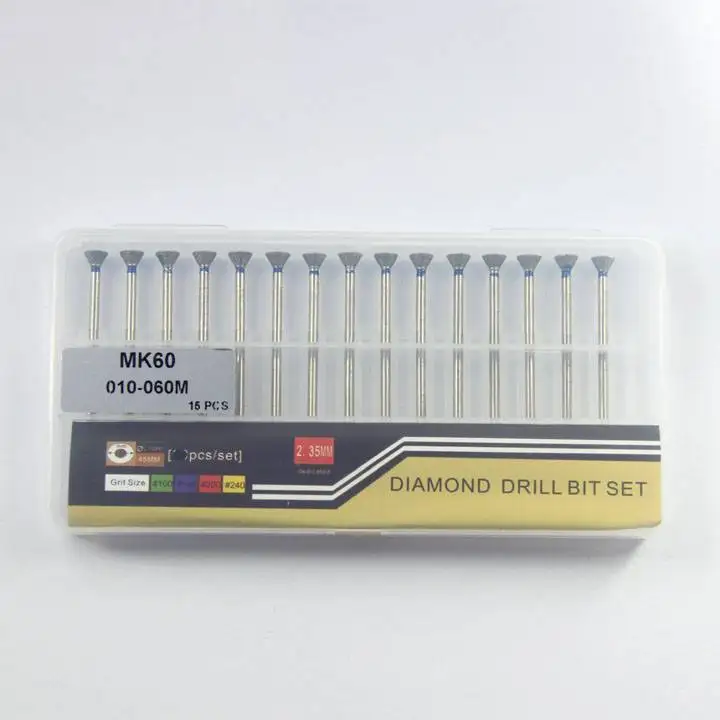 15pcs/box bur dental milling Composite Polishing Diamond Bur.HP  for Dental Laboratory