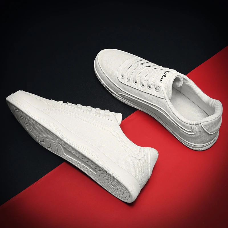 Лидер продаж, низкие дышащие холщовые кроссовки с верхом для ходьбы, мужская повседневная обувь