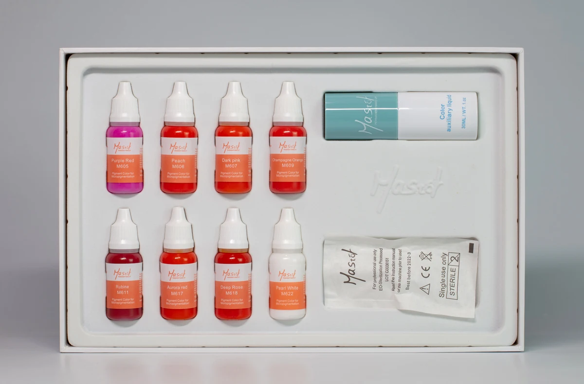MASTOR Candy Lip Permanent Makeup Tattoo Color/Lip Pigment Kit for PMU Lip Brush Service