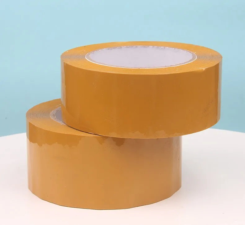 Customized Packaging Yellow Brown Adhesive Tape Bopp Packing Tape  high quality Box Sealing Carton Shipping Waterproof