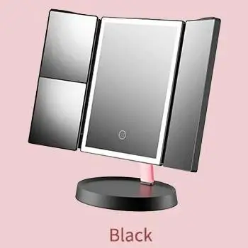 Ms-01 косметическое зеркало для макияжа три раза увеличительное зеркало латунь Регулируемый косметическое зеркало со светодиодной подсветкой