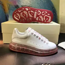 Original Designer Sneakers Famous Brands Transparent Air Soles Zapatos Deportivos Stock De Chaussure Hommes Leather Luxury Shoes