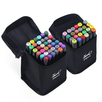 
Various Good Quality Cloth Bag Tint Art Dual Tip Brush Pen Marker 