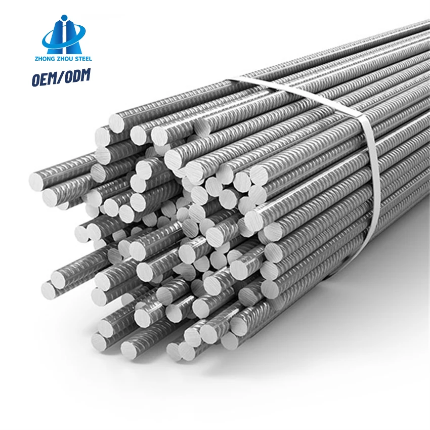 Concrete Reinforced Deformed Steel Rebars Grade HRB400 HRB500 6Mm 8Mm 10Mm Rebars for Construction
