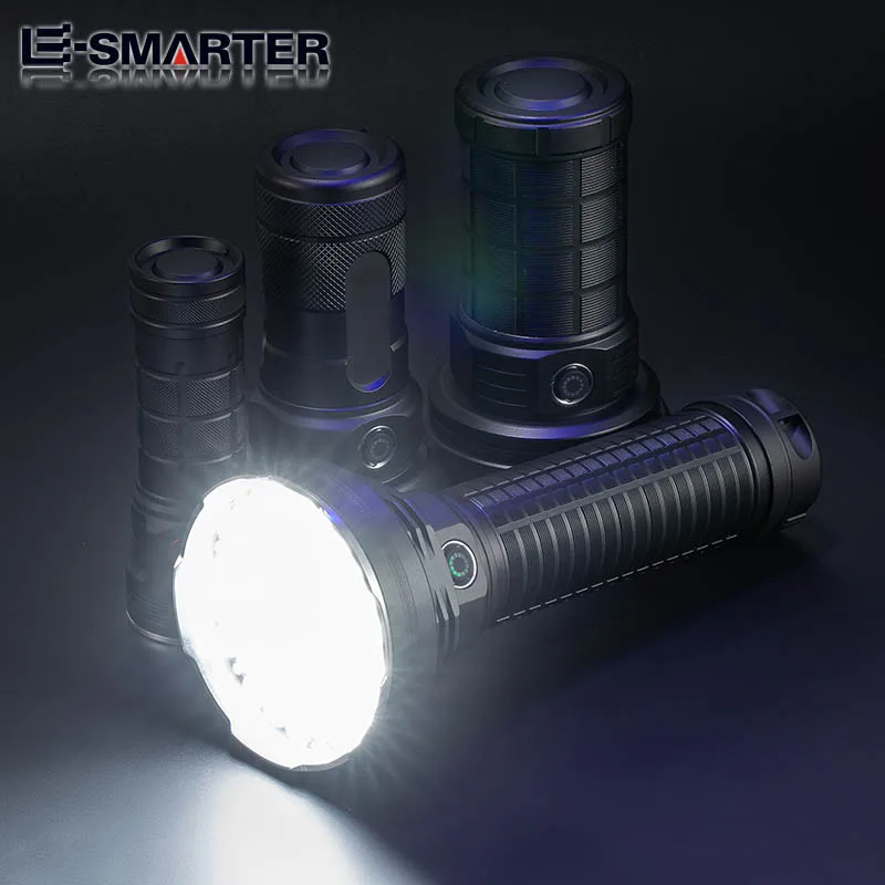 Flood Light 65000 Lumens Long Range Power Rechargeable Torch Super Bright Tactical Flashlight