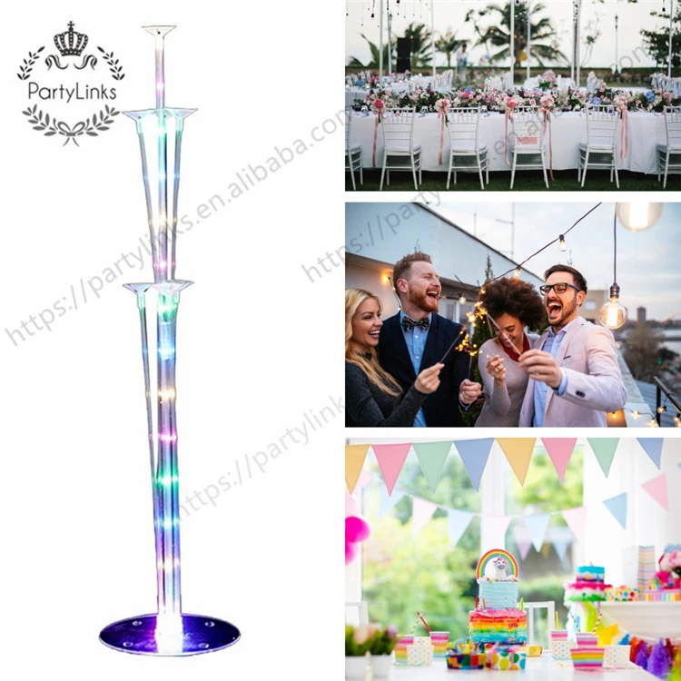 Yiwu Balloon Table Floating Display Stand Christmas Wedding Party Arrangement LED Balloon Decoration DIY  Balloon Bracket