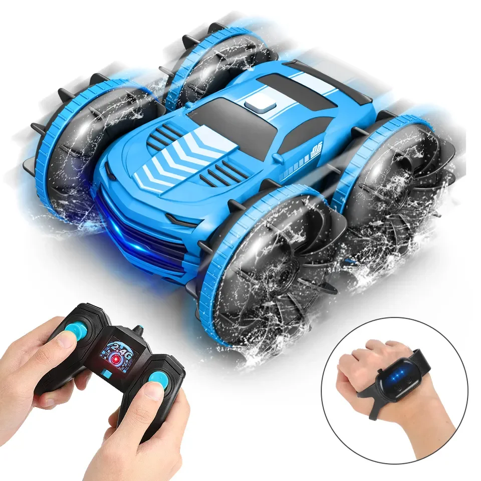 Hot Selling 2.4g Double-Side Land And Water Rc Amphibious Car 4wd Off Road Monster Truck Remote Control Amphibious Car Boat
