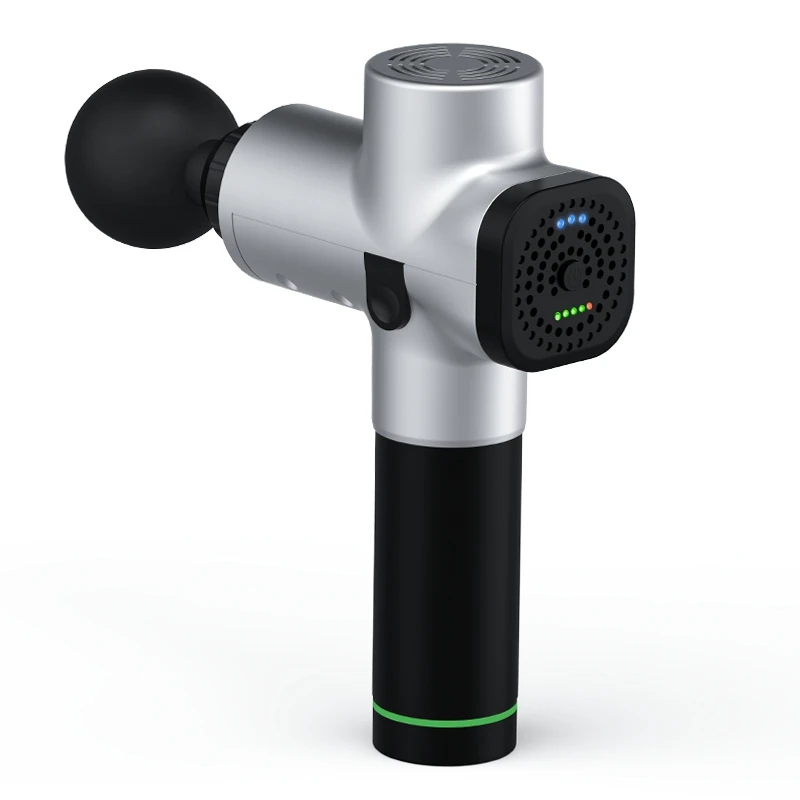 Ручной спортивный глубокий вибрирующий пистолет для массажа мышц Fascia с 6 массажными головками