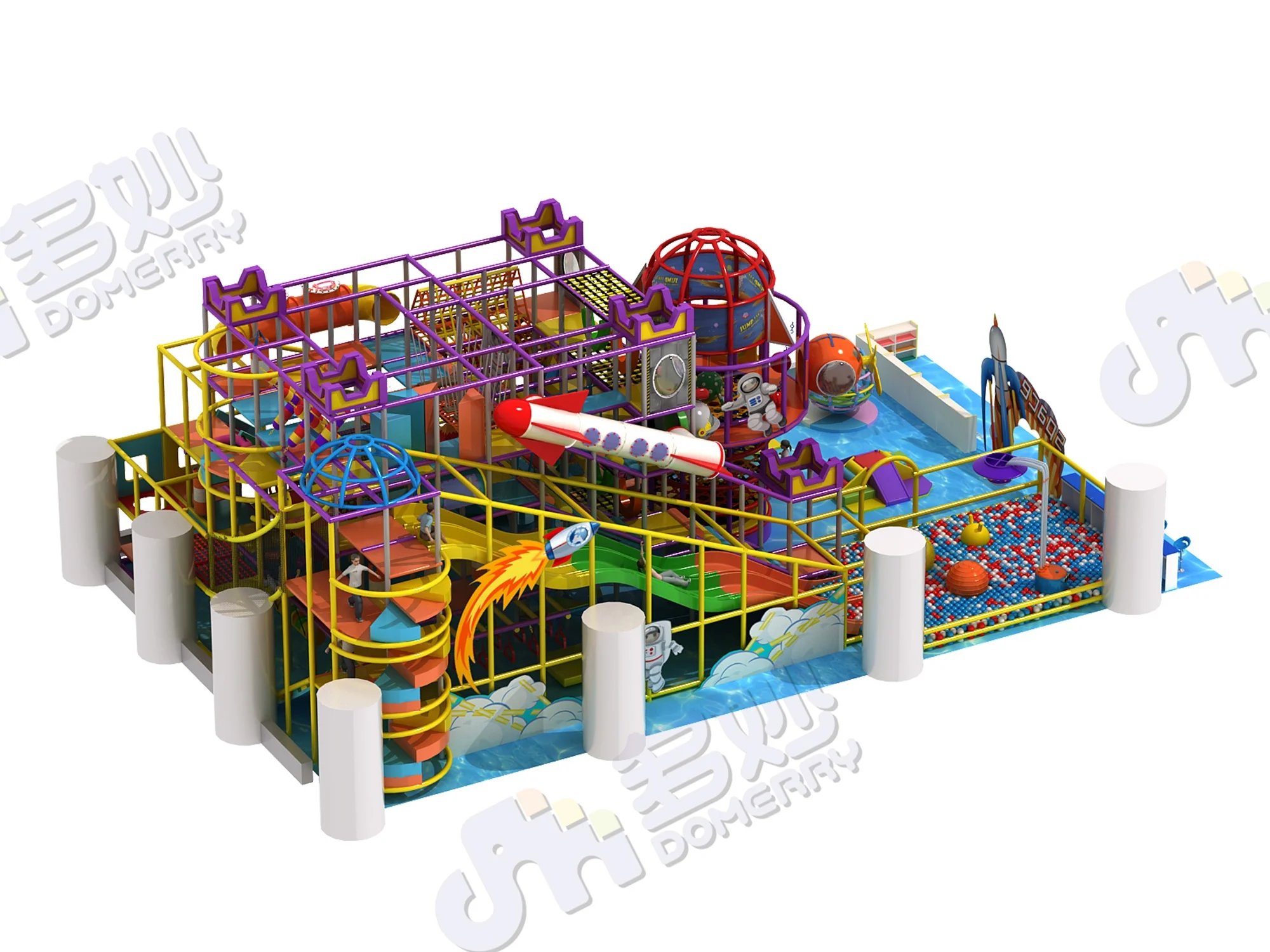 new children games balls pool commercial kids slide activity play set equipment indoor playground