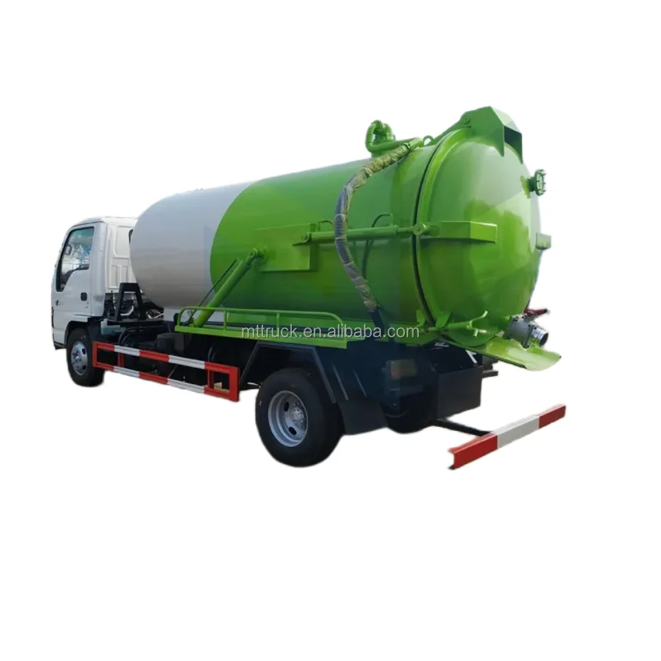 Japanese Brand I-suzu Ftr 10m3/10000liters Sewage Tank Vacuum Suction Sludge Cleaning Truck
