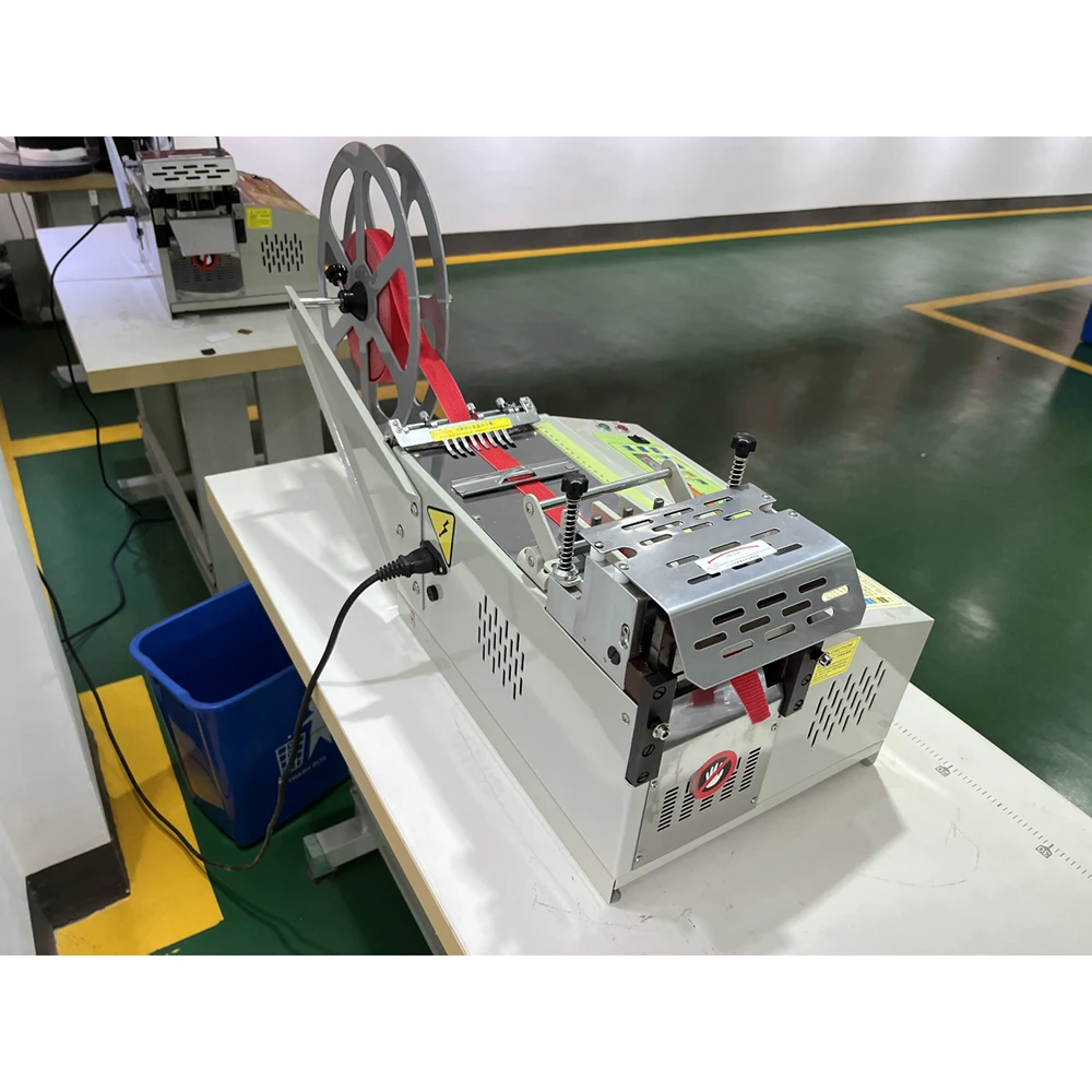 BT-110L Computerized belt bend cold cutter automatic webbing strap cutting machine