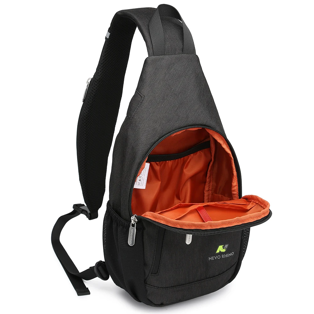 Custom Waterproof Anti Theft Designer Chest Bag USB Crossbody Sling Bags For Men Single Shoulder Crossbody Bag