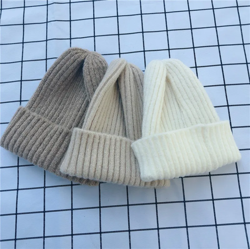 Wholesale 2022 Autumn Winter Adult Kids Matching Wool Beanie Hat