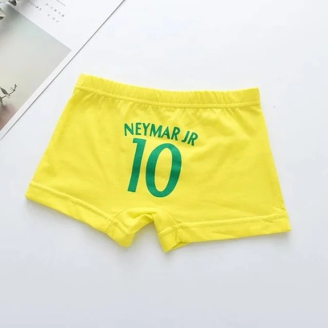 Wholesale High Quality 40S Combed Cotton Cute Number Printing Boy Underwear Kids Underwear