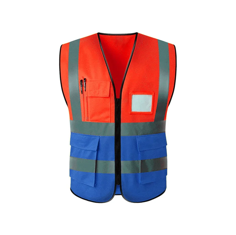 Wholesale OEM Polyester Customize Logo High Visibility Reflective Work Construction Safety Vest