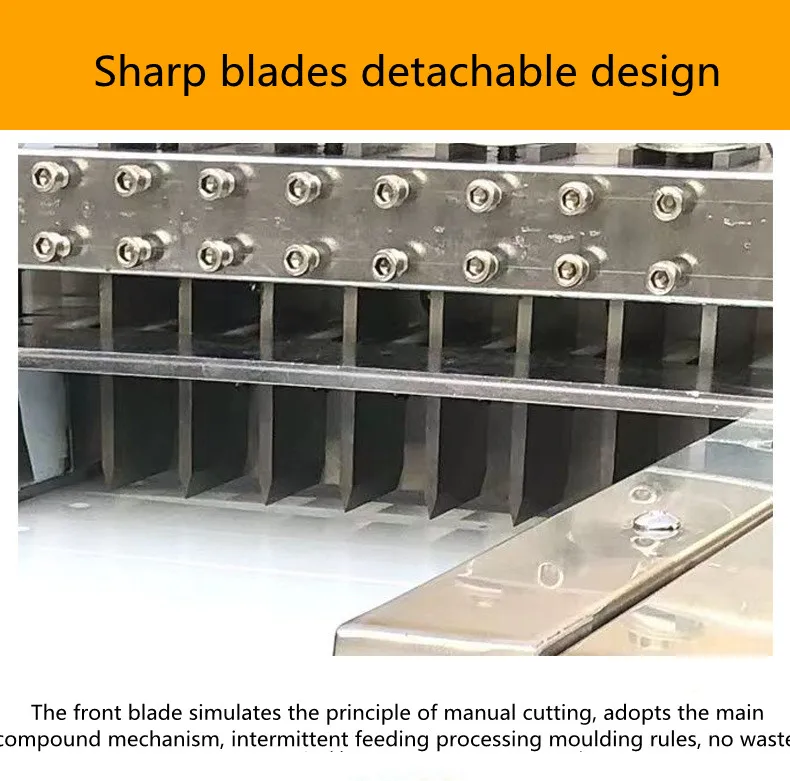 Chicken Frozen Meat Cutting Machine/ Pork Chop Chicken Breast Cutting Machine/ Beef Fish Meat Strips Cut Chopping Machine