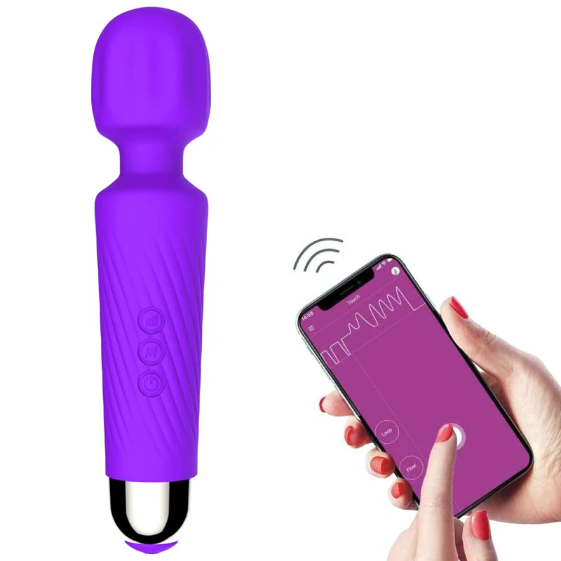 APP Remote Control Waterproof Handheld 20 frequency mode wand massager wholesale adult vibrator sex toy for women AV Vibrator
